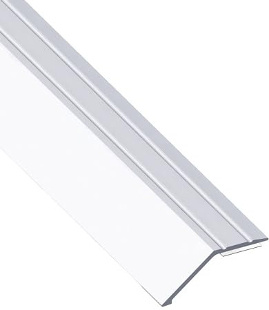 Gedotec Profilé de transition compensation de hauteur argenté 1000 mm en aluminium I Longueur 1 m – Peut être raccourci Largeur 41 mm I Fabriqué en Allemagne I Barre de finition en aluminium anodisé,