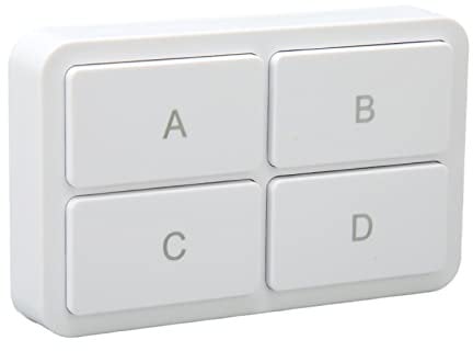 Drahtloser Smart Switch, für Zigbee WiFi APP Fernbedienung Smart Switch Wandpaneel 4-Tasten-Schalttafel für Smart Home-Geräte, für Tuya Smart Devices