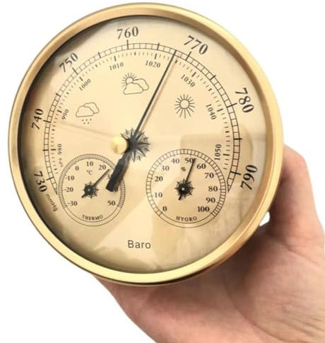 3 In 1 Barometer For Weather Forecasting Temperature, Humidity, And Pressure