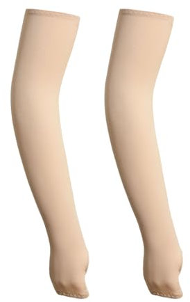 Mealoodiousmusea Protector solar para brazo, protección solar, protección UV, manguito de mano, ropa deportiva, guantes largos para exteriores, correr, pesca, ciclismo, color rosa, Color carne., as