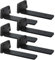 MLOQI 6 Pack Scaffold Board Shelf Brackets Heavy Duty, Floating Shelf Bracket, 5mm Thick Wall Brackets for Shelves up to 50 KG (15cm)