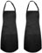 cactusgirl 2-Stück Kochschürze -kochschürze herren damen - wasserdichte Schürze mit 2 großen Taschen - verstellbare Schürze mit langen Trägern - zum Kochen, Grillen, Malen und mehr