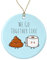 Weihnachtsbaumschmuck Toilettenpapier Und Kacke – Wir Passen Zusammen, So Lustig Runde Keramik Ornament Premium Weihnachtsschmuck Andenken Christbaumschmuck Anhänger Für Geschenke Hausdeko Party