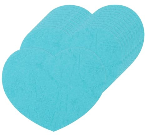 QUARKZMAN 100 Stück Herz-Papierausschnitte 2,5 Zoll kleine herzförmige Tags für Valentinstag Handwerk Klassenzimmer Pinnwand, Blau