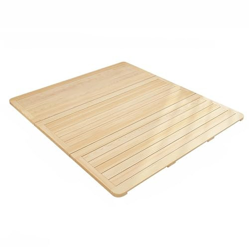 Lattenrost aus Holz, 3 klappbare Lattenroste, Taillenschutz, gehärtete Platte, 1,35 x 1,9 m