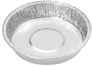 100 Tourtières en Aluminium 145 ml D. 109 x H. 21 mm Pratiques, Résistantes et Jetables pour Cuisson et Congélation - D-Work