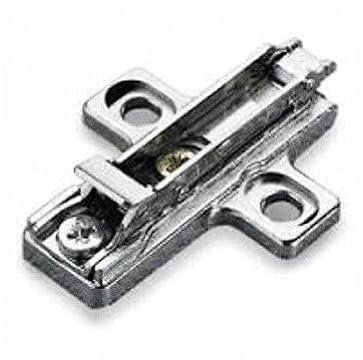 Generico Base Basetta per Cerniera Salice Serie 200 con Regolazioni E/O Clip - Dimensione Disponibile: H3 con Clip Doppia Regolazione