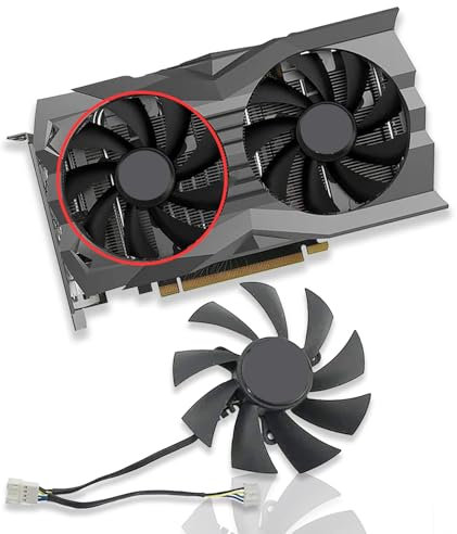 Dotodo Ventilador GA92A2H 87mm 0.35A para tarjeta gráfica Zotac GeForce GTX 1660/1660 Ti/RTX 2060/2070 SUPER Mini (ventilador de tarjeta gráfica A)