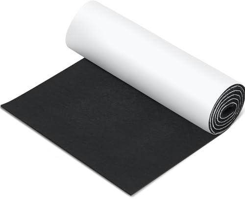 Fullhawl 12 x 60 Inch Large Felt Furniture Pads, Black