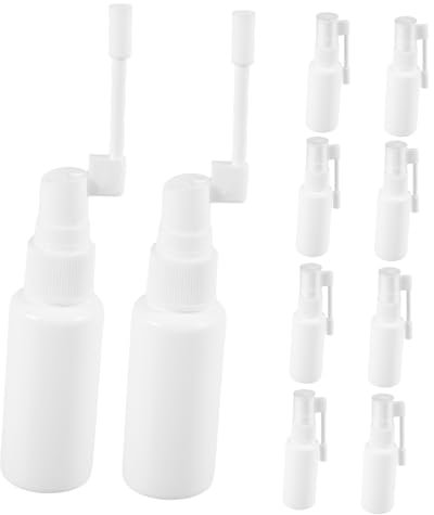 minkissy 10stücke Sprayflasche Mit Langer Düse Für Nasenreinigung Schwenkbarer Sprühdüse Kapazität Wiederverwendbar Für Mund Und Nasenspray Für Familiengebrauch
