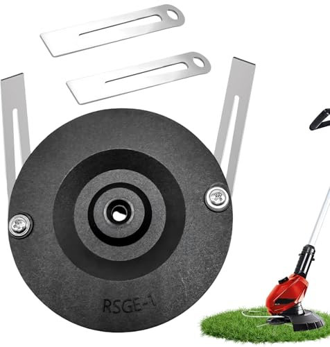Rasentrimmer Messer, akku rasentrimmer zubehör mit Schneidscheibe & Schrauben für Einhell Akku Rasentrimmer Ersatzmesser, Rasentrimmer Ersatzteile für Rasenmäher Zubehör (C)