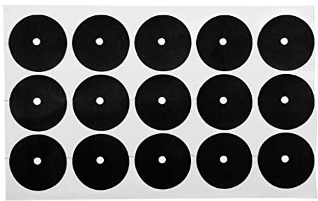 Ronyme 15x Tavolo da Biliardo Biliardo Stecca a Sfera Posizione Adesivo Marker, Nero04