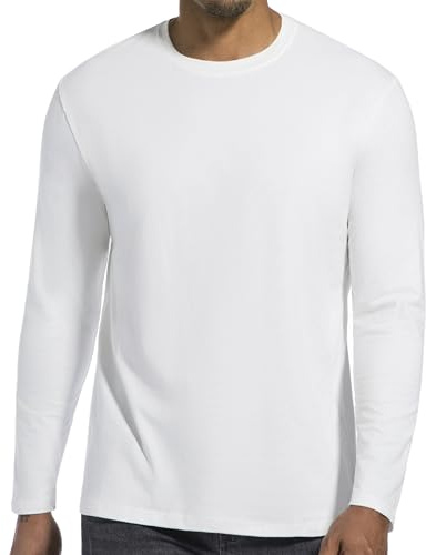 VEIISAR Herren T-Shirt, Athletic Fit, Baumwoll-Stretch,Unterzieh-Shirt