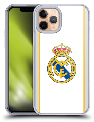 Head Case Designs Offizielle Real Madrid CF Weiß Abzeichen Gelhülle [Militärischer Schutzgrad] Kompatibel Mit Apple iPhone 11 Pro Und Kompatibel Mit MagSafe