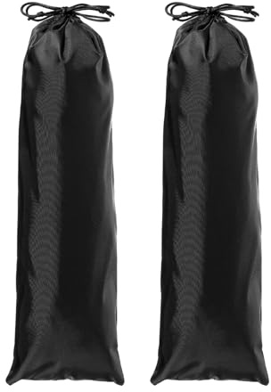 YELARXI Tripod Case Bag, Nylon Tripod Storage Bag, Long Foldable Monopod Compact Carrying Organizer Pouch- Fitting for (Monopod/Light Stand/Umbrella/Travel) 24 x 6 in & 2 Pack & Black