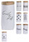 Papiersack Paper Bag rund Kraftpapier Beutel Papiertüte Braun Weiß 'lovely stuff'