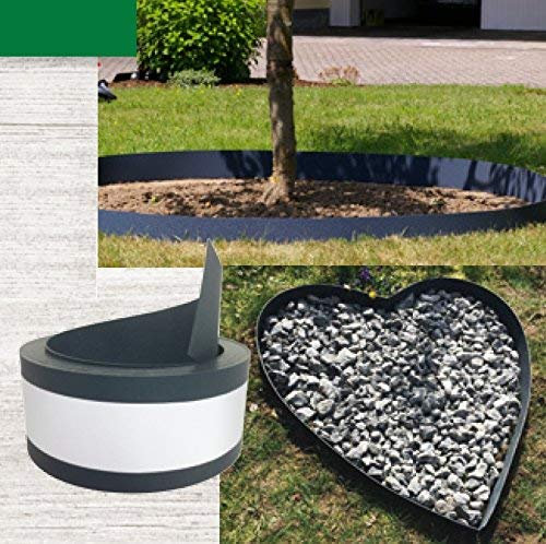Gestaltungskante Beeteinfassungen12 Meter x 120mm hoch Beetumrandung graue Einfassung für Steinbeet im Garten und Anlagen