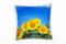 Paul Sinus Art Macro, Sonnenblumen, gelb, Blauer Himmel, Deko Kissen 40x40cm für Couch Sofa Lounge Zierkissen - Dekoration zum Wohlfühlen