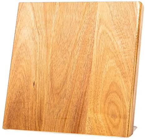 Portacoltelli Magnetico Coninx Quin | Ceppo Coltelli Magnetico 22x23cm | Ceppo Coltelli da Cucina Vuoto | Porta Coltelli | Organizzazione Cucina | Blocco Coltelli Modello Universale in Acacia