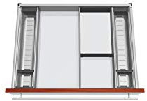 Blum Orga-Line Besteckeinsatz Facheinteilungs-Set KB 601-699mm, NL 450mm, grau