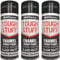 3 x Black Matt Paint for Spray Chair Garden Furniture Wood Kitchen Bin Chair Boards Canvas Wardrode Cabinet Cupboard Tough Stuff