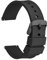 WOCCI 19mm Orologi Cinturino in Silicone per Uomo e Donna con Fibbia Nera (Nero)
