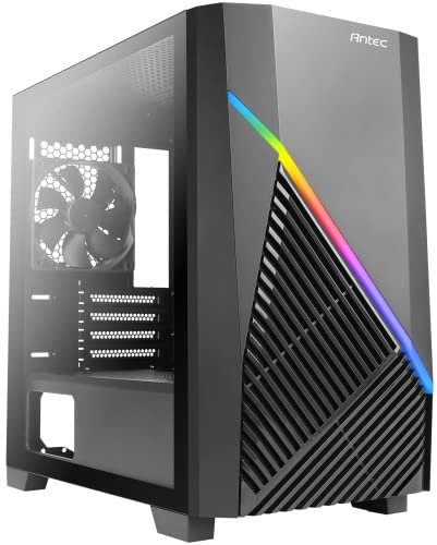 Boîtier Mini Tour Micro ATX Draco 10 RGB avec Panneau Vitré, Noir