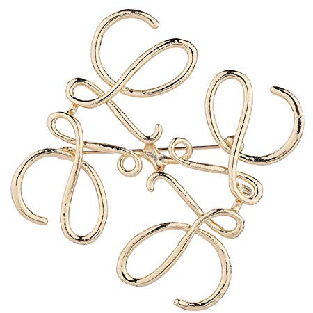 YIKOUQI Metall-Brosche mit englischen Buchstaben, Anstecknadeln, Anstecknadeln, Anstecknadeln, luxuriöser Schmuck, Brosche für Damen, Accessoires, Metall, Zinklegierung