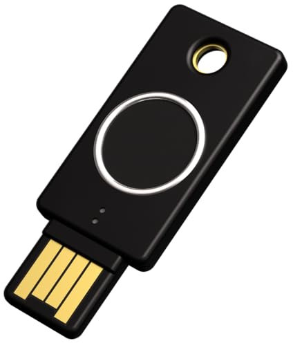 Yubico - YubiKey Bio (FIDO Edition) - Sicherheitsschlüssel für Multi-Faktor-Authentifizierung (MFA) und Passkey, Anschluss über USB-A, Biometrish - FIDO-Zertifiziert