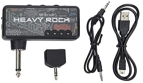 Electric Guitar Plug, Mini Guitar Headphone Amplifier Classic Rock Pocket Mini Guitar Headphone Amp Electric Guitar Headphone Amplifier Plugin Simulator Guitar Accessories