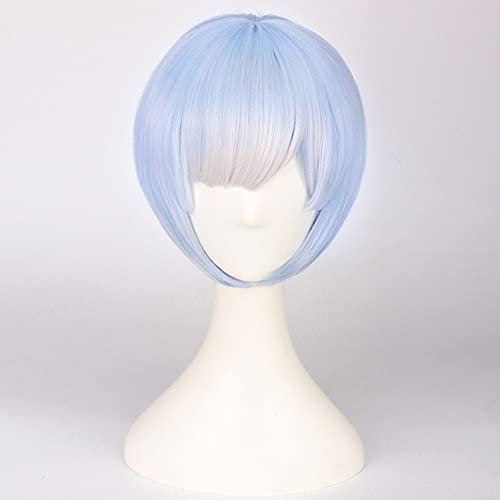 Anime Coser Wig Cosplay Costume Short Court Wig Rem RAM RAM Cosplay Re: Life in Another World of Zero Heat Resistant Women Wigs (No Head)