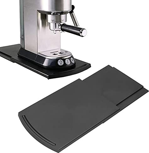 Handy Sliding Tray for Sliding Coffee Maker Tray Rolling Tray Mat Countertop Coffee Machine Appliance Moving Holder Black Coffee Tray Coffee Maker