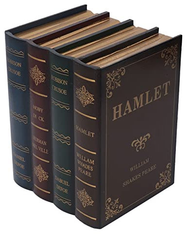 Tnfeeon Dekorative Bücherboxen, Kunstbücher für die Bücherregaldekoration, Couchtisch, Bücher, Aufbewahrungsboxen (Klein)