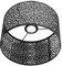Lampenschirm, Eisen Kleiner Lampenschirm für Tischlampe und Stehleuchte E27 E14 Universal Lampenschirm aus Metall (Schwarz)