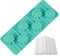 WishesMar Moules à Sucettes en Silicone 6 Cavités Forme de Rainure de Fleur Livré avec 50 Bâtons - Fabrication de Sucettes Antiadhésif de Cuisine Moule pour Popcakes, Chocolat, Bonbon, Cake Pops
