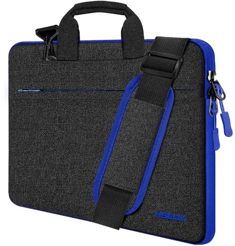 HSEOK 15 15.6 16 Zoll Laptoptasche Hülle, Griff Umhängetasche Wasserabweisend Schutzhülle Kompatibel mit MacBook Pro 16 M4 M3 M2 M1, Mac 15 14, XPS 15 und den Meisten 14-16 PC,B02K03