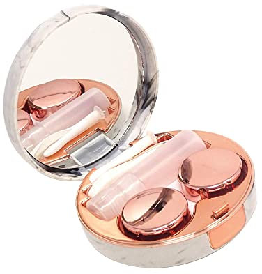 XINGYUXUXIN 1 Pcs Simple Contact Lens Case Box Contact Lens Soaking Storage Case Contact Lens Case for Eyes Care