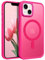 GaoBao iPhone 13 Mini Hülle, Handyhülle iPhone 13 Mini [Kompatibel mit MagSafe] Durchscheinende Matte Magnetische Stoßfeste Anti-Fingerabdruck Schutzhülle für iPhone 13 Mini 5.4 Case, Rose Rot