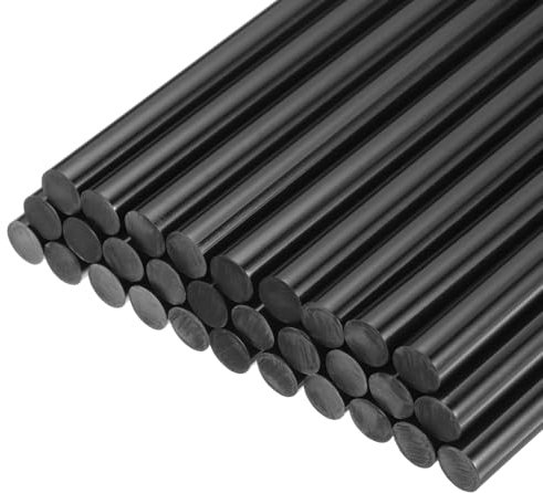 QUARKZMAN Mini Colla Caldo Pistola Bastoncini 4 Pollici X 0.43 Pollici Fortemente Adesiva Colla Bastoncini per Colla Pistola Nero 30pz