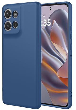 SEAHAI Case for Motorola Edge 60 Neo/Edge 50 Neo/ThinkPhone 25, Ultra Thin Silky-Soft Touch Soft Liquid Silicone Phone Cover with Shockproof Airbag Design, Premium TPU Bumper Fashion Case - Blue
