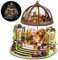 Kit fai da te in miniatura per serra in legno, casa da giardino in miniatura, fai da te con mobili e LED, kit di costruzione creativo per adulti, kit di costruzione per adulti, bambini (giardino