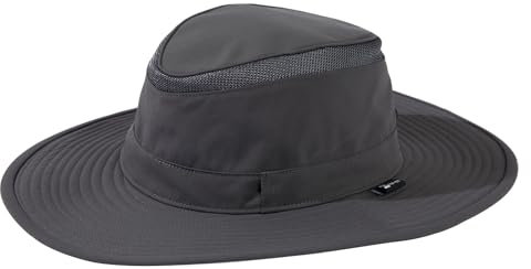 TOP-EX Herren Sonnenhut Outdoor - UV-Schutz Sommerhut Safari Mütze, Wasserdicht und Winddicht, Faltbarer Fischerhut für Männer, Ideal für Camping, Wandern, Jagd und Survival XXL Dunkelgrau