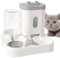 Distributeur Croquettes Chat Automatique 2 Bols Distributeur Croquettes Chat, Chien Gamelle À Nourriture Et À Eau pour Animaux De Compagnie Mangeoire Automatique pour Chat