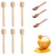 9 Sets Honey Spoon, Honey Spoon Wooden, Sturdy Durable Honey Stick, for Honey Easy to Clean Wooden Honey Spoon for Stirring Honey Tea Coffee Jam and Wedding Party Favors Gift