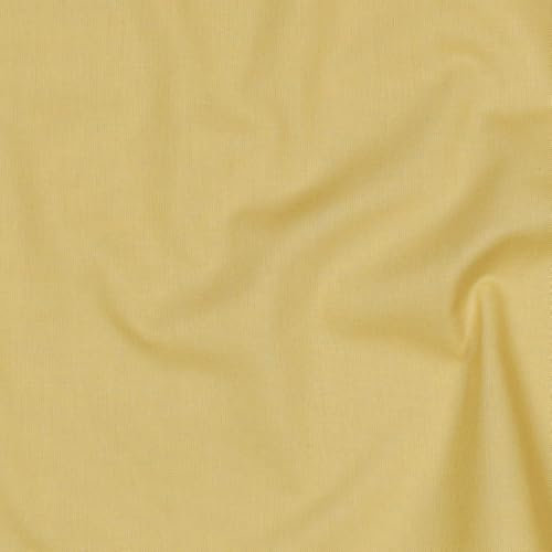 VmG-Store Baumwollstoff Uni 100% Baumwolle Oeko-Tex Meterware ab 50cm über 70 Farben zur Auswahl (099 Mustard, 50 x 148cm)