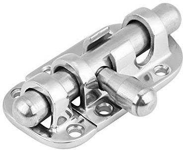 Ejoyous Bootstür Schloss Latch, Bootsschraubenverriegelung Schleuderschraube Verschluss Edelstahltür Fenster Schloss Verriegelung Schlitten Bolzen Schließe für Bootstürfenster (60 mm)
