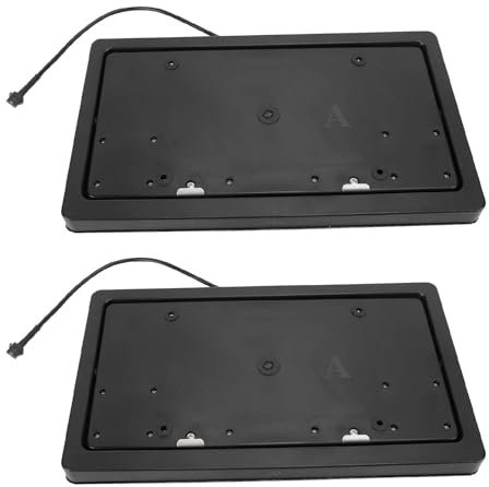 2pcs License Plate Flipper, Electric Number Plate Holder, 34 x 19 x 2 cm, Number Plate for US License Plate with Remote Control, Flip Cover Cover, Car Number Plate Holder