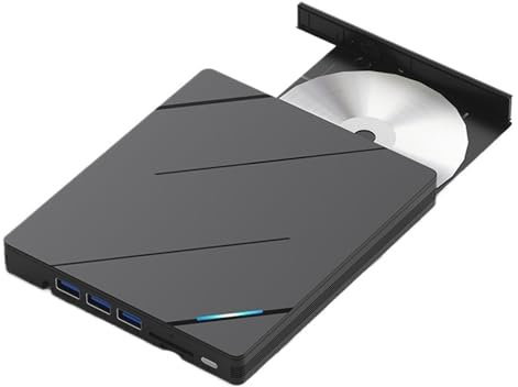 Mobile DVD Writer Laptop External USB3.0/Type-c Multifunction Optical Drive(Blu-ray DVD drive (with burning))