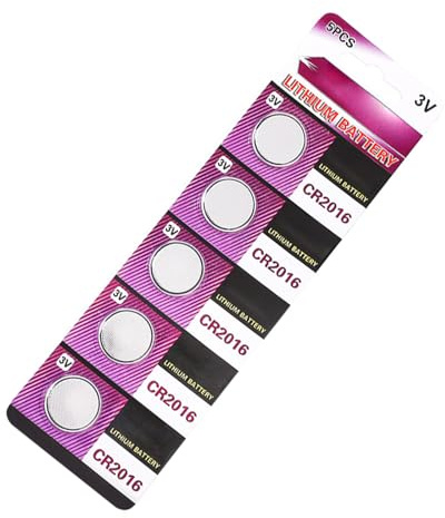 Long Last CR2016 3V Lithium Coin Batteries, High Capacity 2016 Batteries Button Cell Diameter 20mm Thickness 1.6mm