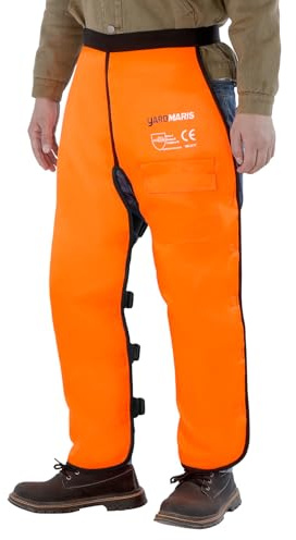 YARDMARIS Typ A Kettensägen-Sicherheitsleggings,Schnittschutz Chaps, Verstellbare Chainsaw Chaps Kettensägen-Schürze Schnittschutzhose für Männer/Frauen